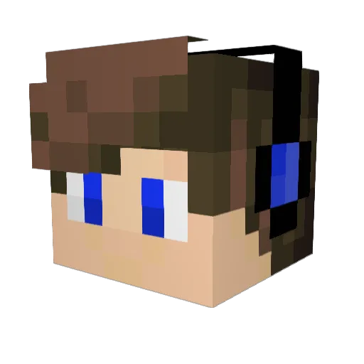 zaza607 Minecraft avatar head, 3D render