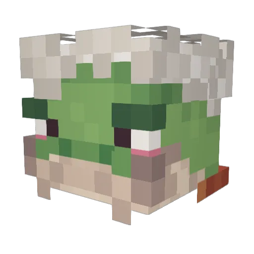 zazahaibara Minecraft avatar head, 3D render