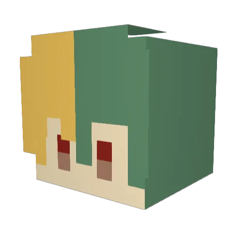 zazar241 Minecraft avatar head, 3D render