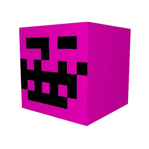 zazazazazazazaz Minecraft avatar head, 3D render