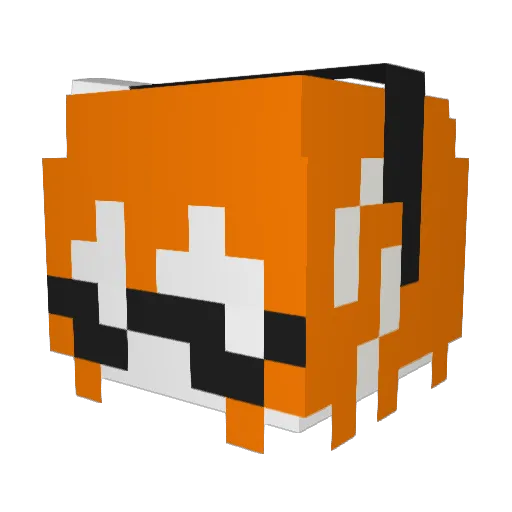 zazazigaga Minecraft avatar head, 3D render
