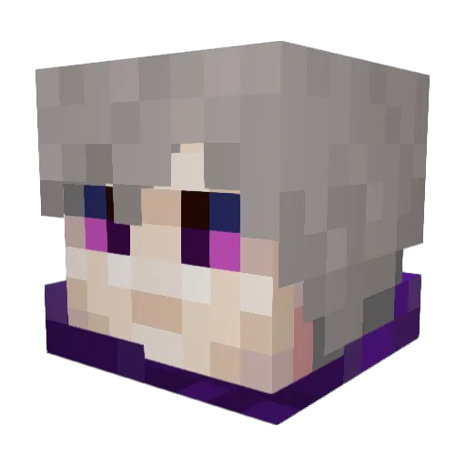 zazbok Minecraft avatar head, 3D render