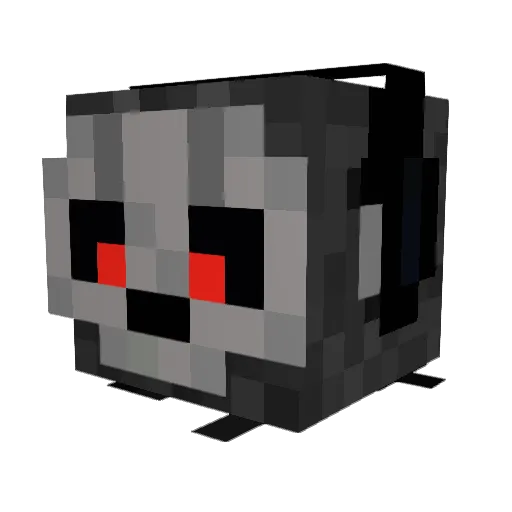 zazlose Minecraft avatar head, 3D render
