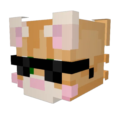 zazlz Minecraft avatar head, 3D render