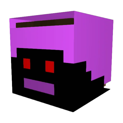 zazonga Minecraft avatar head, 3D render