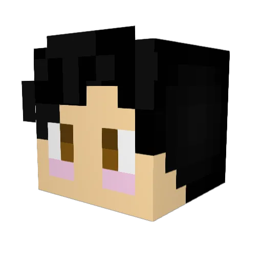 zazou184 Minecraft avatar head, 3D render