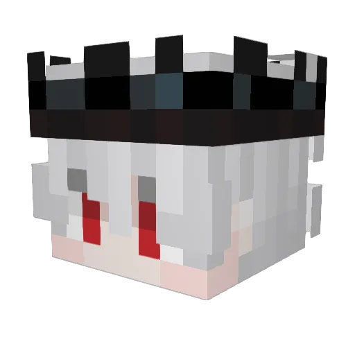zazyl Minecraft avatar head, 3D render