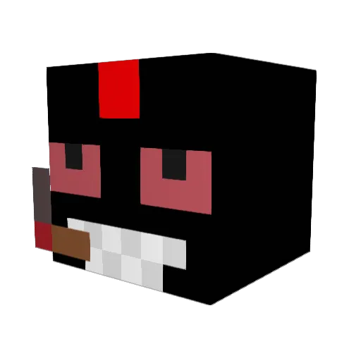 zb4x2 Minecraft avatar head, 3D render