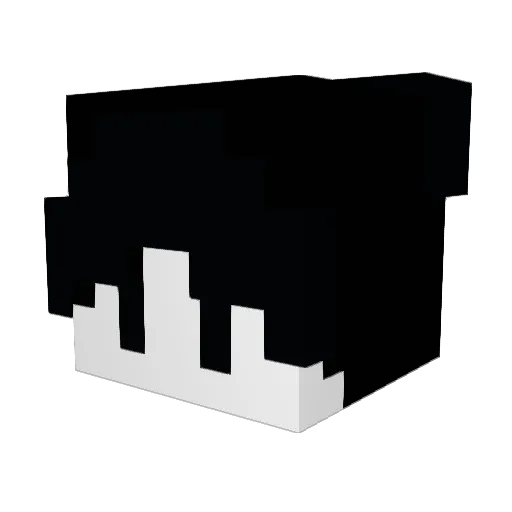 zbgd Minecraft avatar head, 3D render