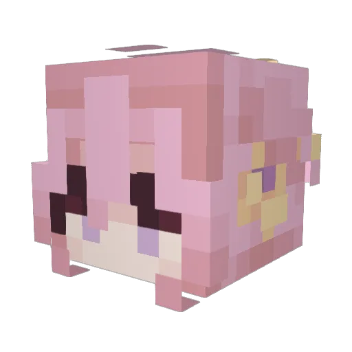 zbrb Minecraft avatar head, 3D render