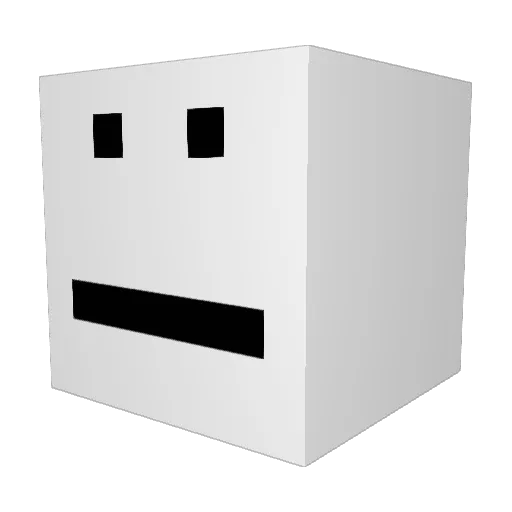 zbtman Minecraft avatar head, 3D render