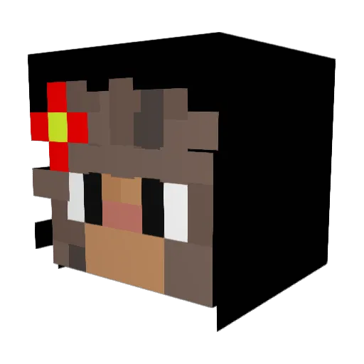 zbyn20 Minecraft avatar head, 3D render