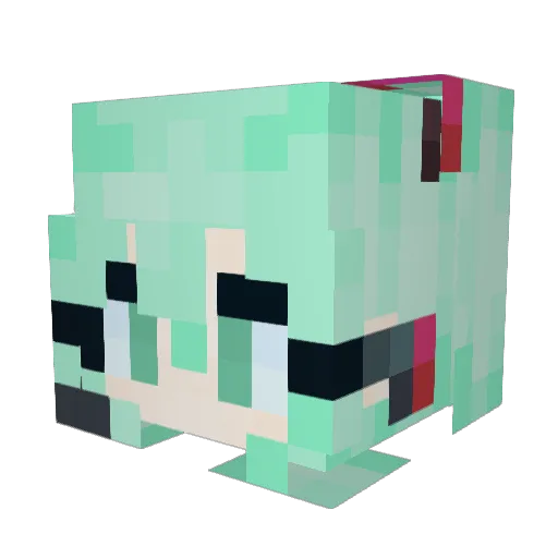 zc123zc Minecraft avatar head, 3D render