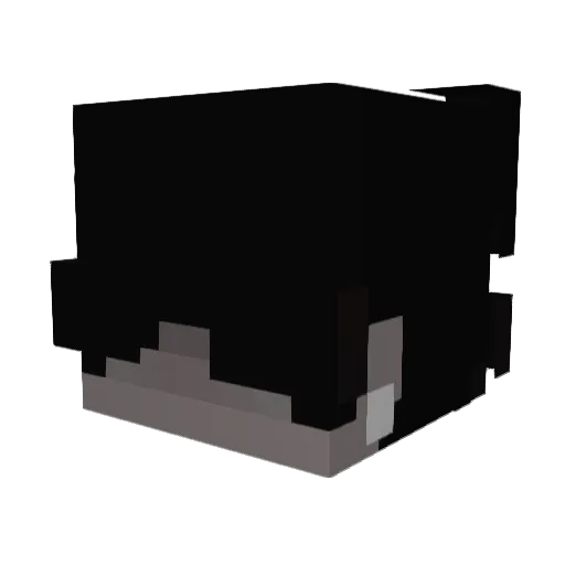zca8 Minecraft avatar head, 3D render