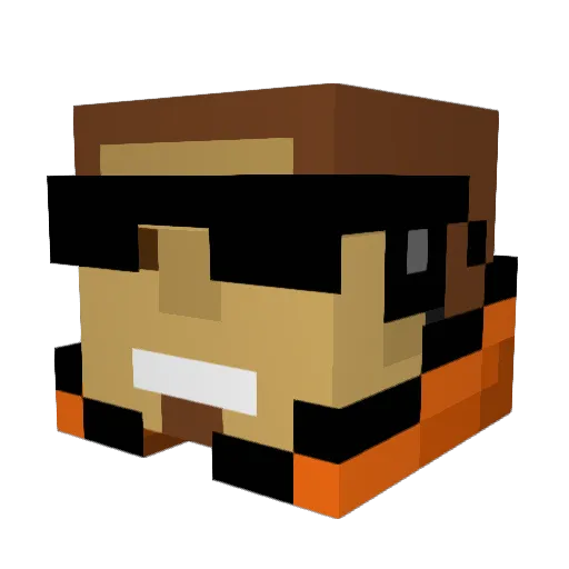 zceo Minecraft avatar head, 3D render