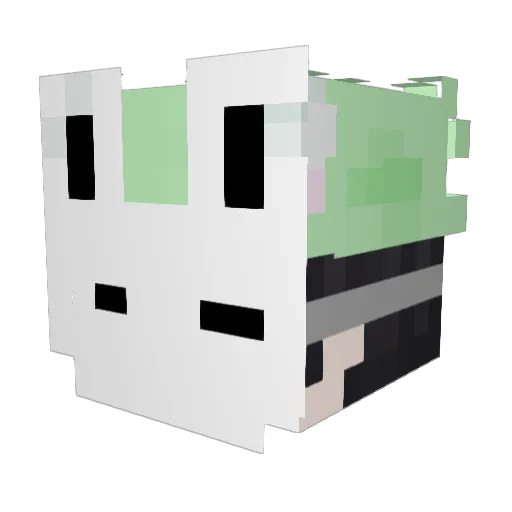 zchanchini Minecraft avatar head, 3D render