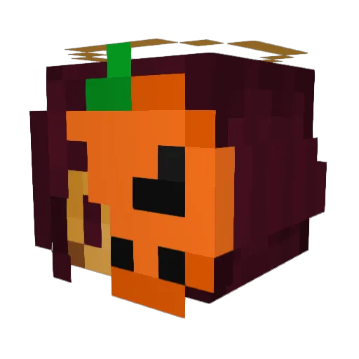 zcherrypie Minecraft avatar head, 3D render