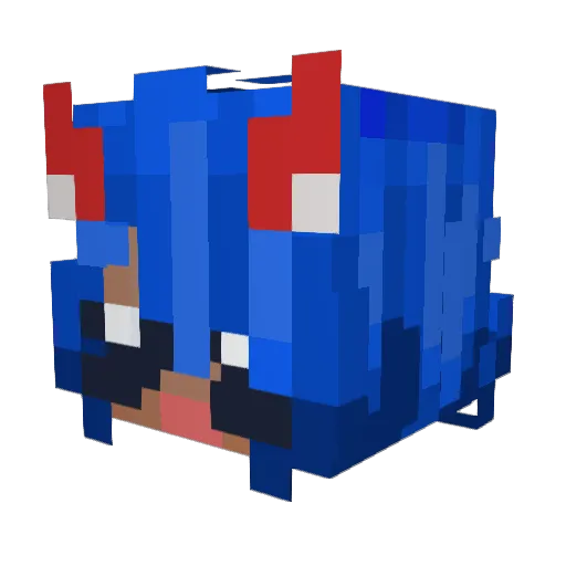 Minecraft-Avatar von zchoomie: Kopf als 3D-Render