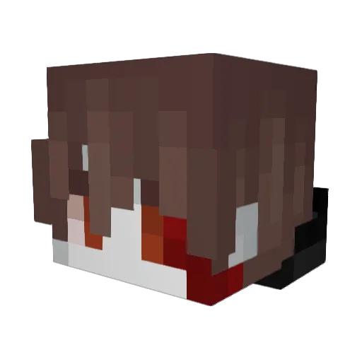 zchrris Minecraft avatar head, 3D render