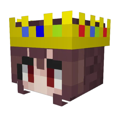 zckri Minecraft avatar head, 3D render