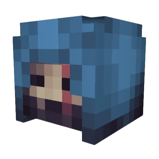 zckzckexe Minecraft avatar head, 3D render