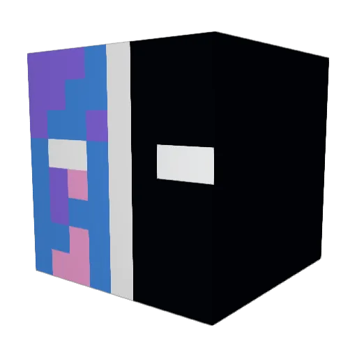 zcuv Minecraft avatar head, 3D render