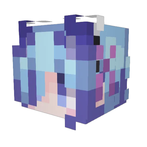 zcy33 Minecraft avatar head, 3D render