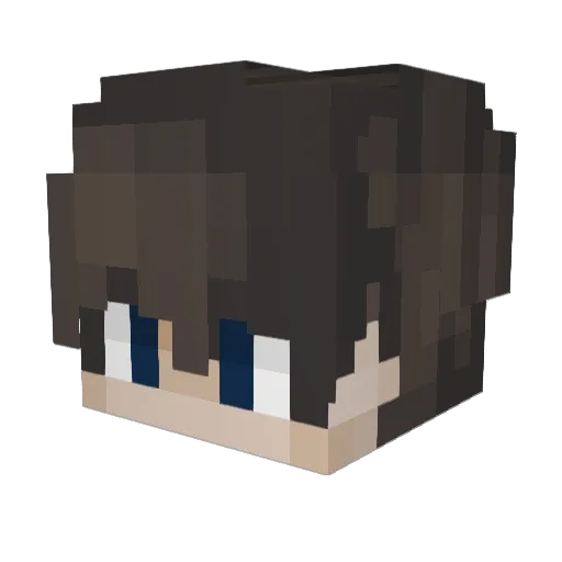 zdarkaposentado Minecraft avatar head, 3D render