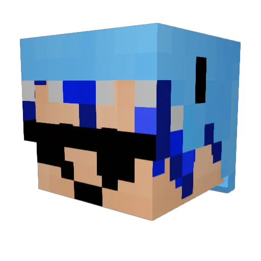 zdenki Minecraft avatar head, 3D render