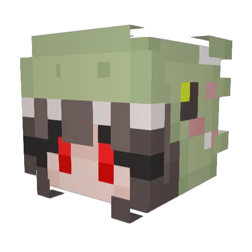zdj2023 Minecraft avatar head, 3D render