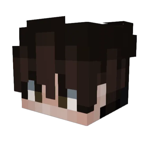 zdping Minecraft avatar head, 3D render