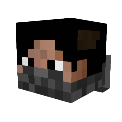 zdubz123 Minecraft avatar head, 3D render