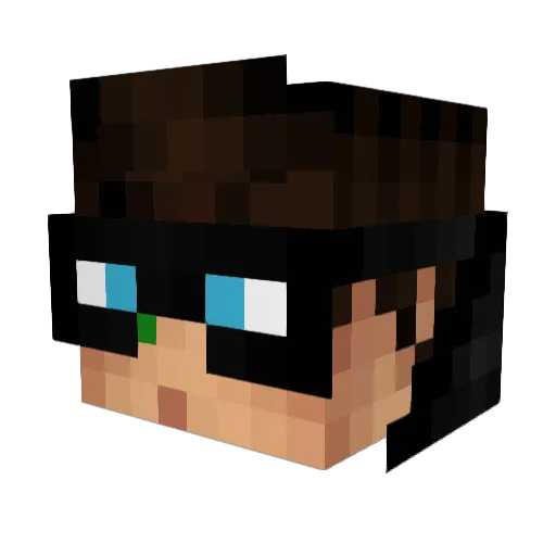 zduck_GGS Minecraft avatar head, 3D render
