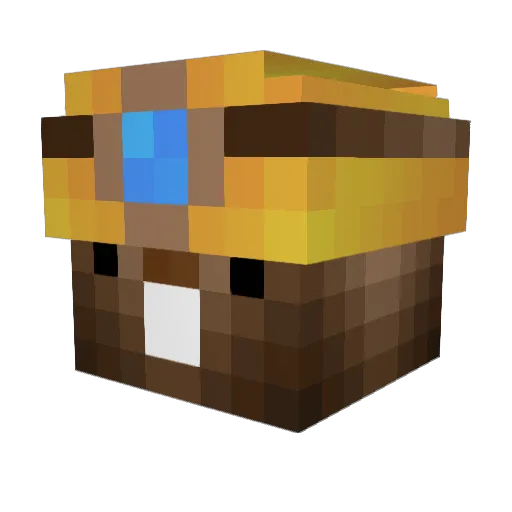 zduniako Minecraft avatar head, 3D render