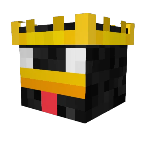 zdwo Minecraft avatar head, 3D render