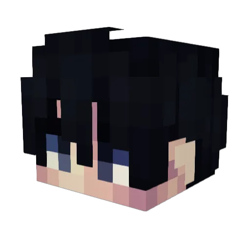 ze4_ Minecraft avatar head, 3D render