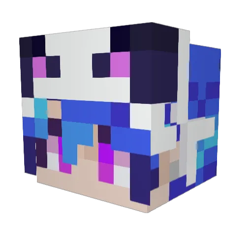 zeGAMERkyd Minecraft avatar head, 3D render