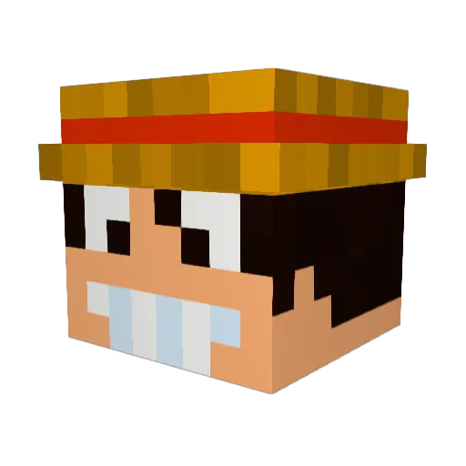 zeRyoga Minecraft avatar head, 3D render