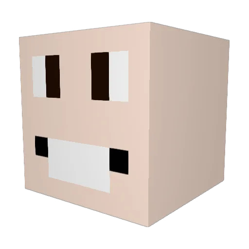 zead2 Minecraft avatar head, 3D render