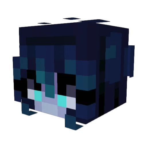 zeal334 Minecraft avatar head, 3D render