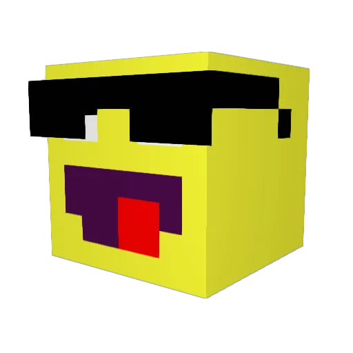 zeansor Minecraft avatar head, 3D render
