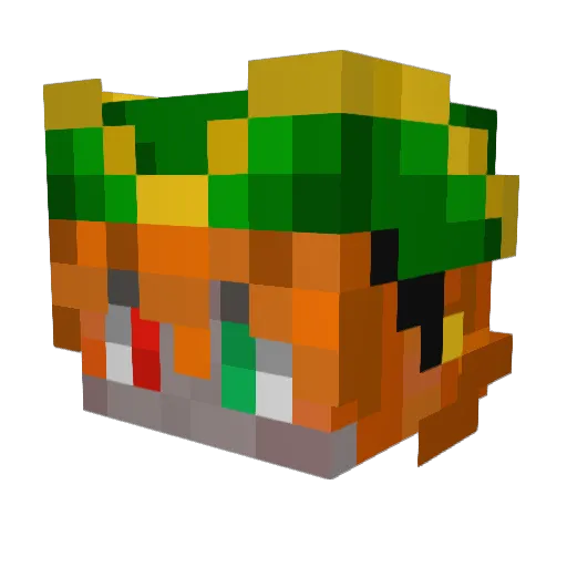 zearlik12 Minecraft avatar head, 3D render