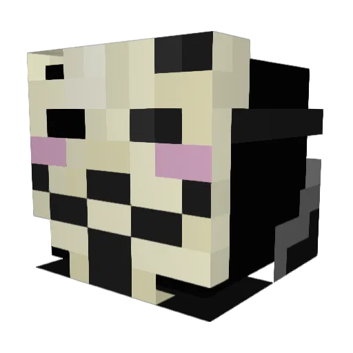 zeax123 Minecraft avatar head, 3D render
