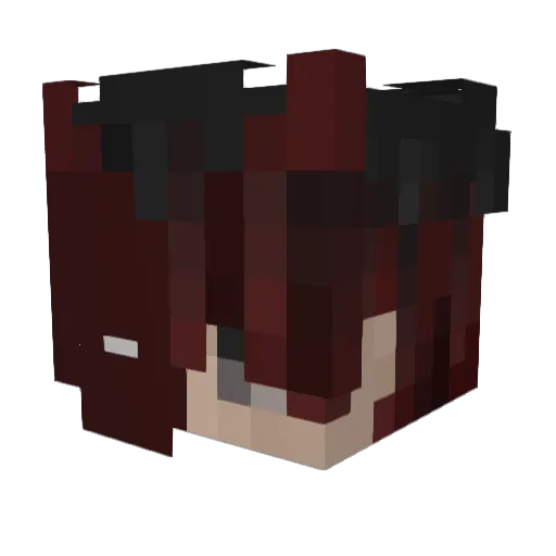zeaxerr Minecraft avatar head, 3D render