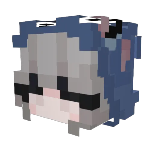 zeb51685 Minecraft avatar head, 3D render