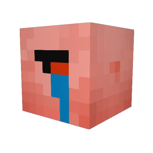 zeb_2009 Minecraft avatar head, 3D render