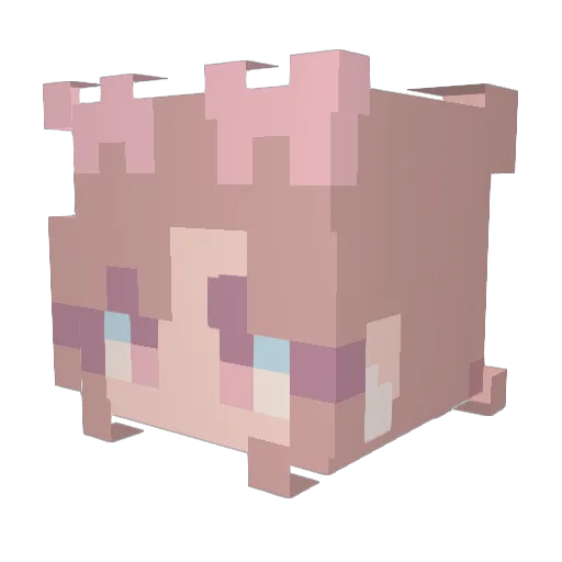 zeb_M16 Minecraft avatar head, 3D render