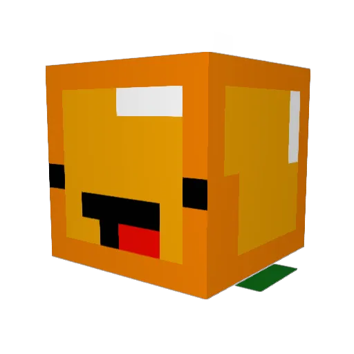 zebbe001 Minecraft avatar head, 3D render
