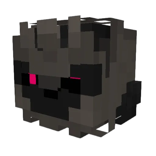 zebbii Minecraft avatar head, 3D render