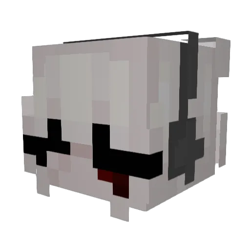 zebeans Minecraft avatar head, 3D render